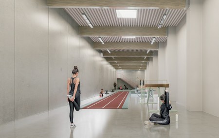 Construction d'une salle de tumbling - En cours Illustration de l'actualité - cliquer pour agrandir