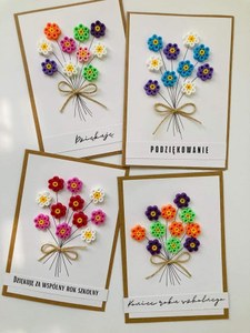 carte fleurs perles à repasser