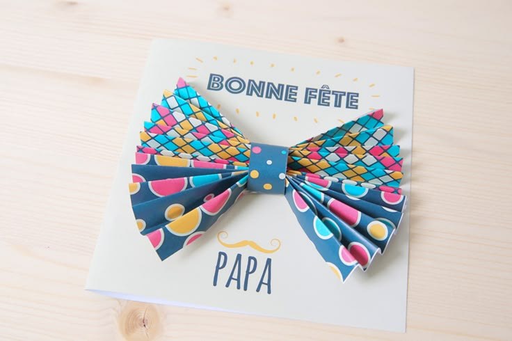 carte noeud papillon