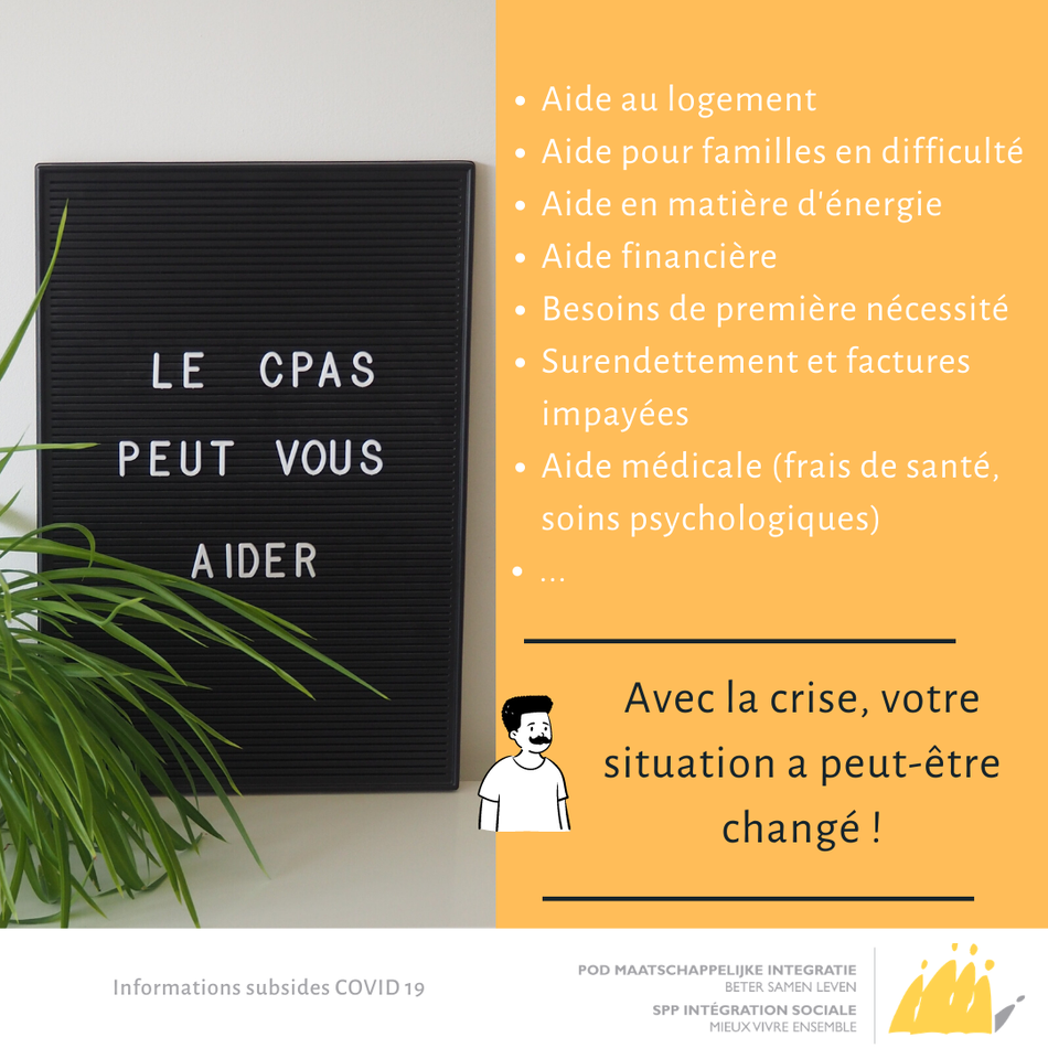 LE CPAS PEUT VOUS AIDER